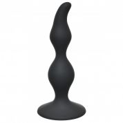 Анальная пробка curved anal plug черного цвета