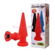 Анальная втулка с вибрацией anal plug maxi vibe, 10 режимов вибрации