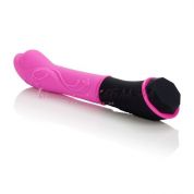 Розовый вибромассажер из силикона TANTRIC AURA MASSAGER, 10 режимов вибрации 